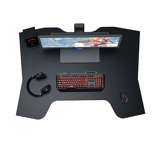 Стол игровой Страйкер-2 - черный / красный