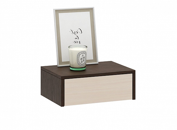 Тумба подвесная Уно-48 - венге / дуб молочный
