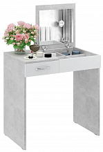 Туалетный столик Риано-01 бетон / белый