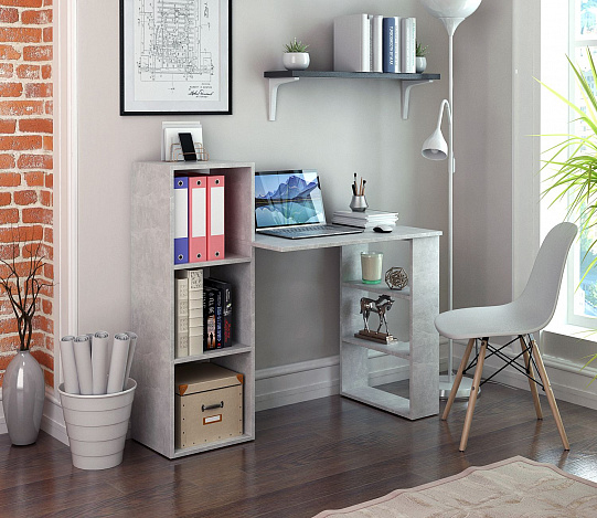 Стол-стеллаж Витто-27 - бетон