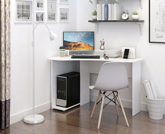 Стол угловой Корнет-7 - белый