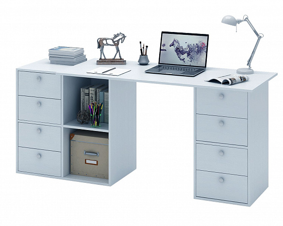 Угловой стол Прайм-76 - белый