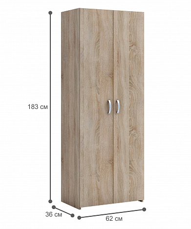 Распашной шкаф Уно-35 - дуб сонома