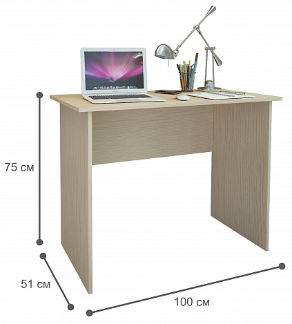 Стол письменный Милан-105 - дуб молочный