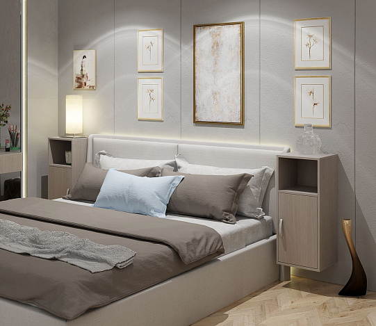 Тумба-Полка Уно-140 - ясень шимо светлый