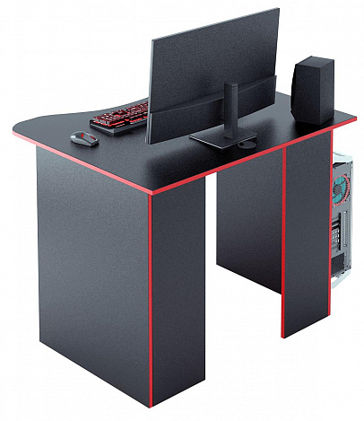 Стол игровой Интерплей-3 - черный / красный