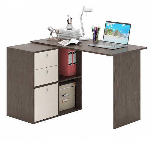 Компьютерный стол Прайм-48 - венге / дуб молочный