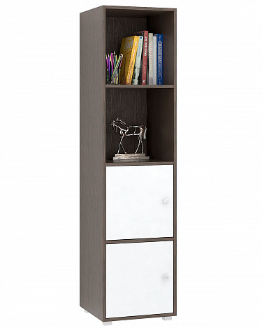 Стеллаж Прайм-41-1 - венге / белый