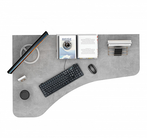 Стол угловой Корнет-7 - бетон