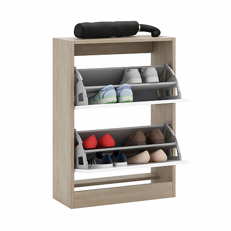 Обувница Уно-51 - дуб сонома / белый