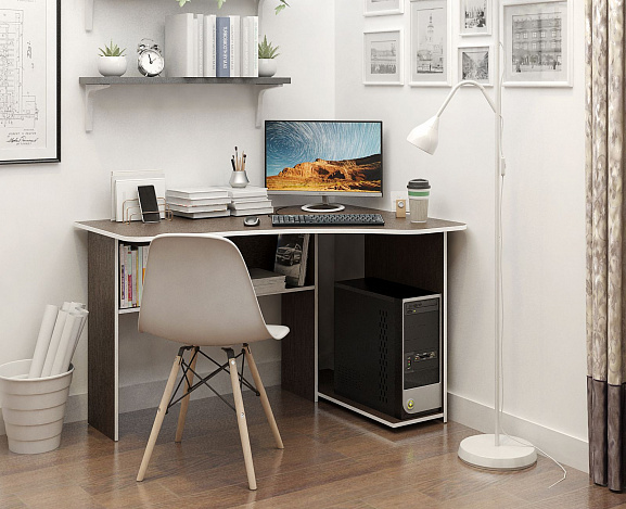 Стол угловой Триан-1 правый - венге