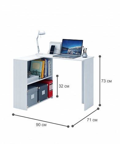 Стол письменный Витто-38 - белый