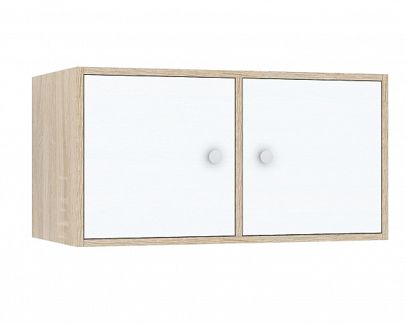 Полка Прайм-21-1 - дуб сонома / белый