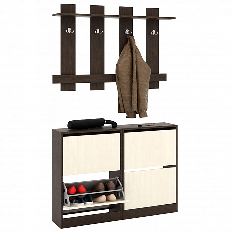 Прихожая Уно-79 - венге / дуб молочный