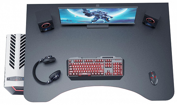 Стол игровой Интерплей-1 - черный / красный