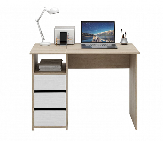 Стол письменный Витто-30 - дуб сонома / белый