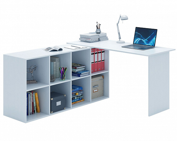 Угловой стол Прайм-70 - белый