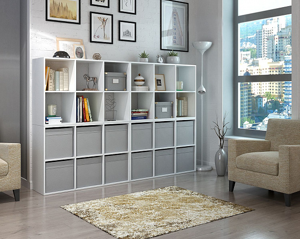 Стеллаж Файн-105 - белый