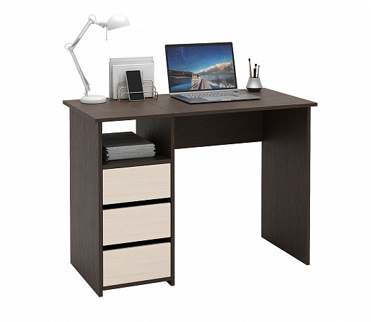 Стол письменный Витто-30 - венге / дуб молочный