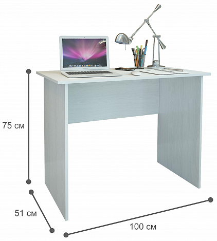 Стол письменный Милан-105 - белый