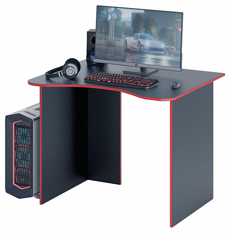 Стол игровой Интерплей-3 - черный / красный