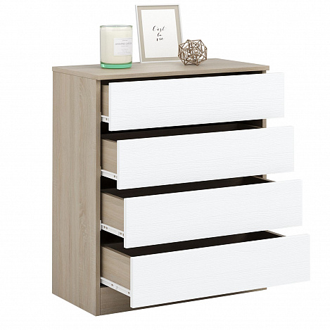 Комод Триверо-21 - дуб сонома / белый