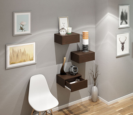 Тумба подвесная Уно-48 - венге