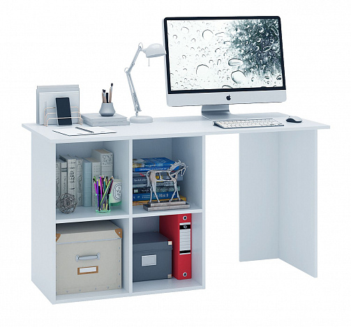 Угловой стол Прайм-66 - белый