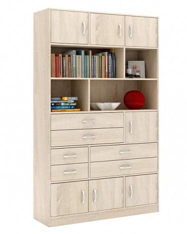 Стеллаж в комплекте Либерти-61 - дуб сонома