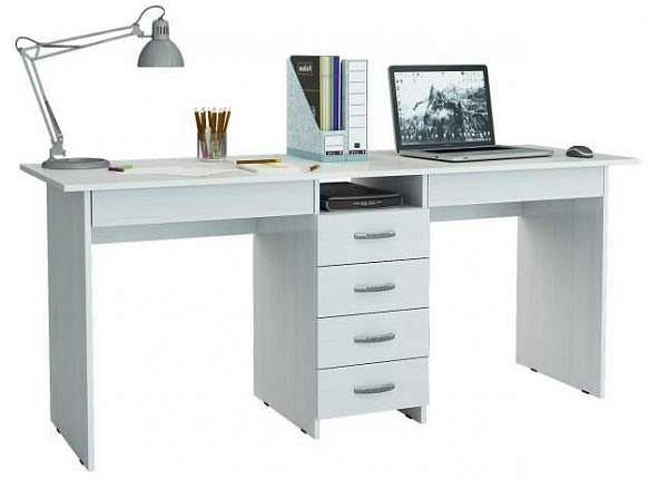 Стол для двоих Тандем-2Я - белый