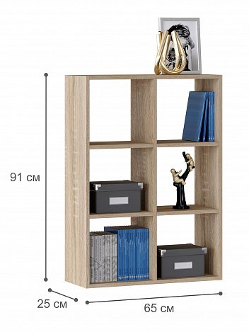 Стеллаж Уно-92 - дуб сонома