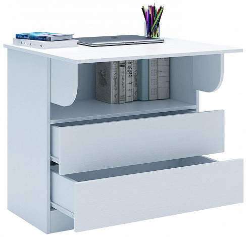 Комод-стол Ренцо-30 - белый