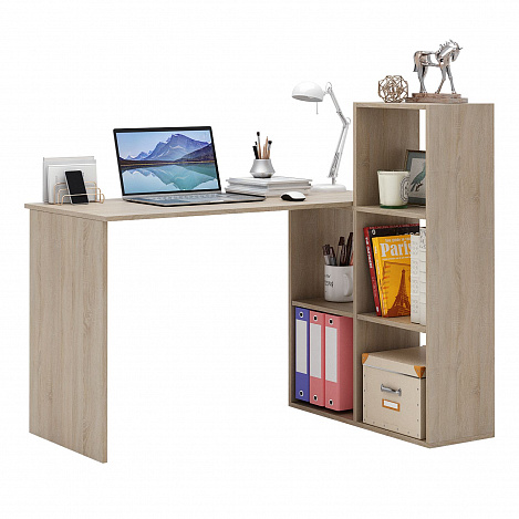 Стол-стеллаж Рикс-10 - дуб сонома