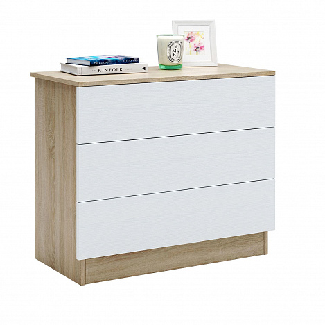 Комод Уно-23 - дуб сонома / белый