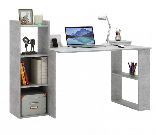 Стол-стеллаж Уно-107 - бетон