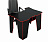 Стол игровой Страйкер-1 - черный / красный