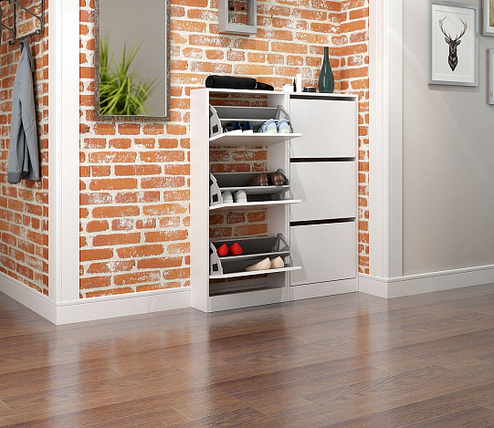 Обувница Уно-54 - белый