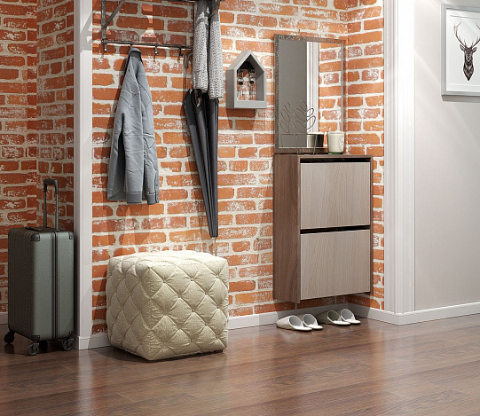 Обувница Витто-19 - ясень шимо темный / ясень шимо светлый