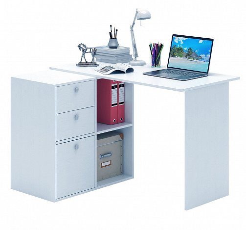 Компьютерный стол Прайм-48 - белый