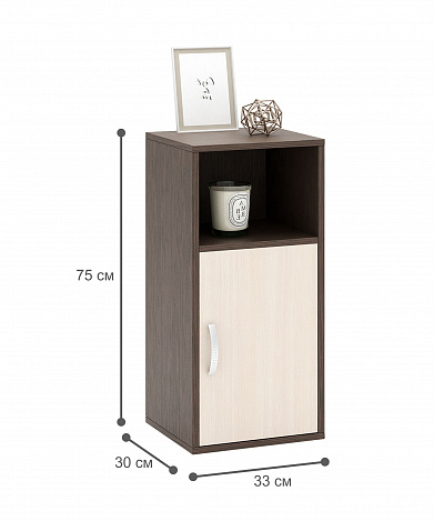 Тумба-Полка Уно-140 - венге / дуб молочный