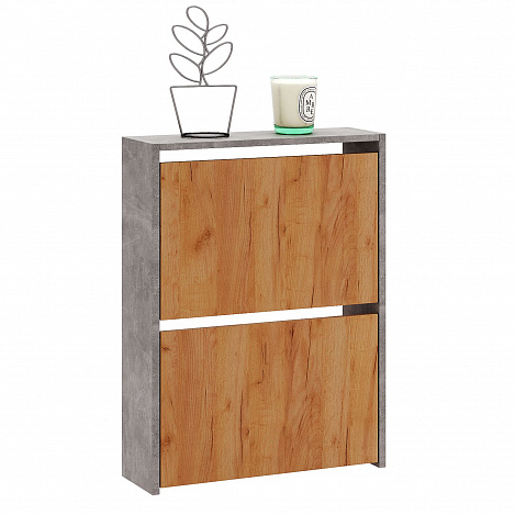 Обувница Витто-20 - бетон / дуб крафт золотой