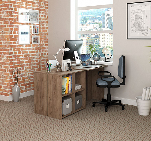 Стол письменный Витто-37 - дуб крафт табак