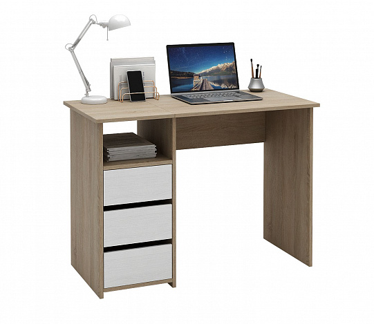 Стол письменный Витто-30 - дуб сонома / белый