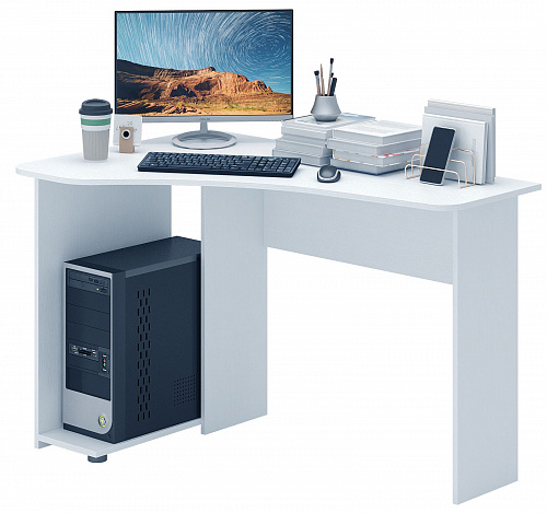 Стол угловой Корнет-7 - белый