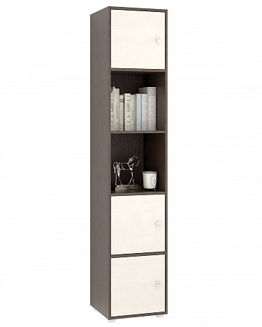 Стеллаж Прайм-51-1 - венге / дуб молочный