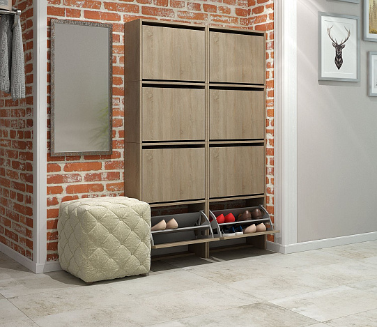 Обувница Уно-58 - дуб сонома