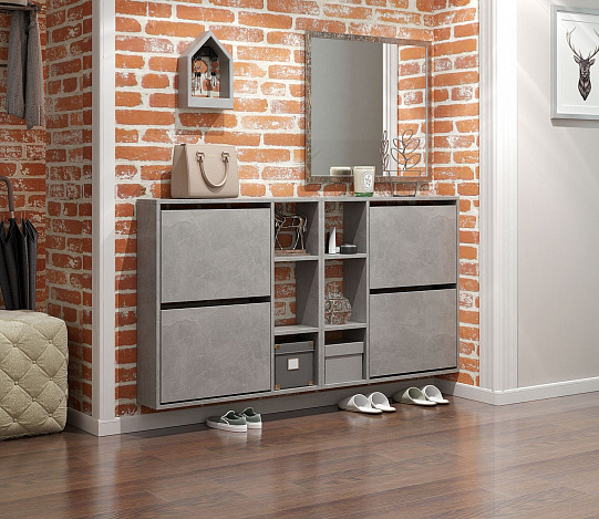 Обувница Витто-44 - бетон