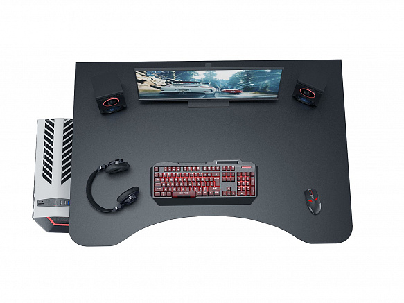 Стол игровой Интерплей-1 - черный / белый