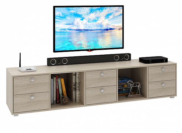 ТВ Тумба Прайм-51-7 подвесная / напольная - дуб сонома