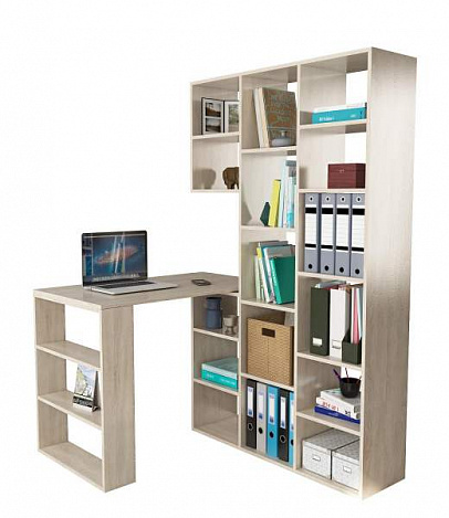 Стеллаж со столом Рикс-15 - дуб сонома